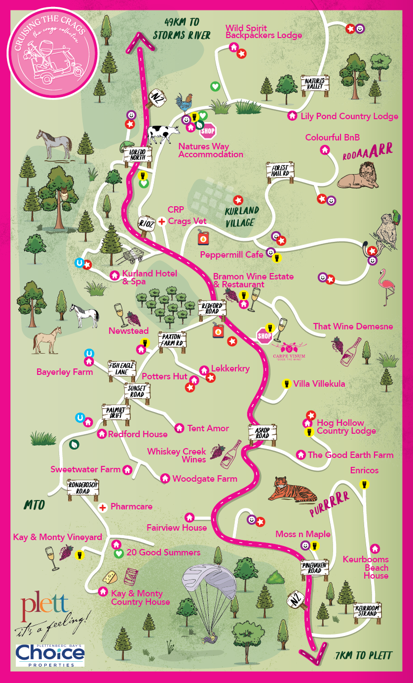 Cruising The Crags | Plettenberg Bay + Garden Route Tourism – Crags Map- Playground – Mobile – Thrill Cruising The Crags | Plettenberg Bay + Garden Route Tourism – Crags Map- Playground – Mobile – Thrill